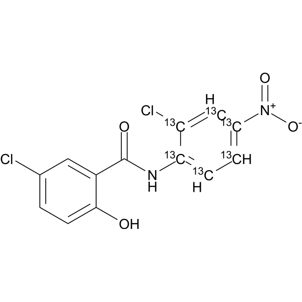 Niclosamide-13C6 CAS No.1325808-64-7