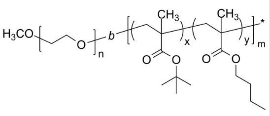 POLY(ETHYLENE OXIDE)-B-POLY(TERT-BUTYL METHACRYLATE-CO-N-BUTYL METHACRYLATE)