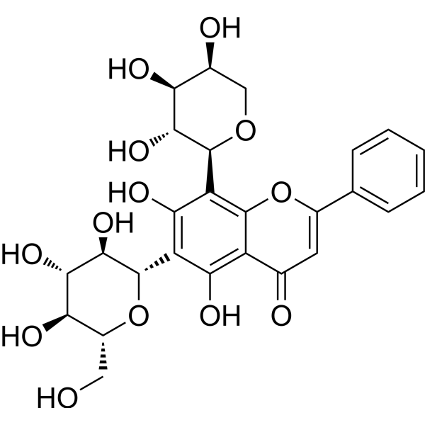 Chrysin 6-C-glucoside 8-C-arabinoside CAS No.185145-34-0