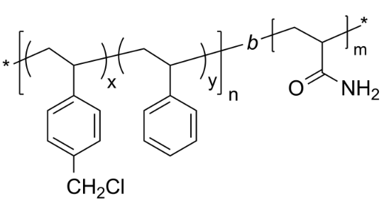 POLY(4-CHLOROMETHYL STYRENE-CO-STYRENE)-B-POLY(ACRYLAMIDE)