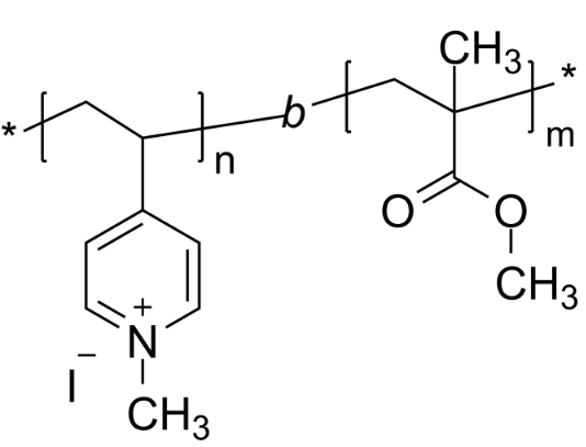 POLY(4-VINYL PYRIDINE,QUATERNIZED WITH METHYL IODIDE)-B-POLY(METHYL METHACRYLATE)