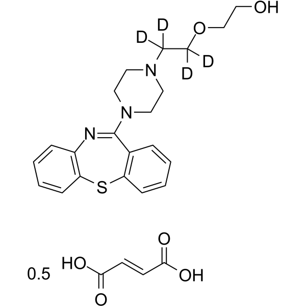 Quetiapine-d4 hemifumarate CAS No.1217310-65-0