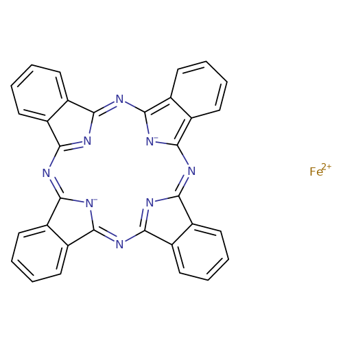 Iron(II) phthalocyanine CAS :132-16-1