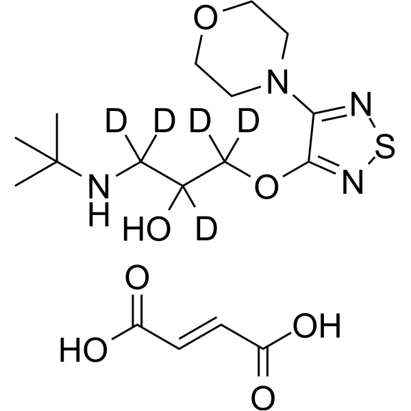 (Rac)-Timolol-d5 maleate CAS No.1217260-21-3