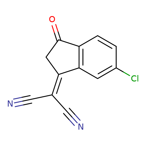 2-(6-Chloro-3-oxo-2,3-dihydro-1H-inden-1-ylidene)malononitrile CAS :507484-48-2