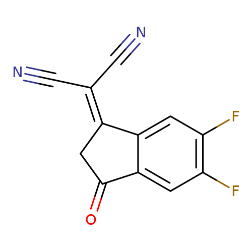 2-(5,6-Difluoro-3-oxo-2,3-dihydro-1h-inden-1-ylidene)malononitrile CAS :2083617-82-5