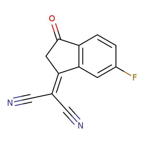 2-(6-Fluoro-3-oxo-2,3-dihydro-1H-inden-1-ylidene)malononitrile CAS :507484-54-0