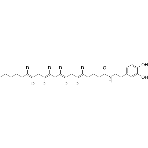 N-Arachidonyldopamine-d8 CAS No.1159908-42-5