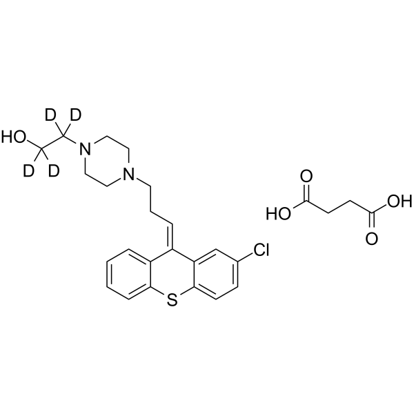 Zuclopenthixol-d4 succinate CAS No.1246833-97-5