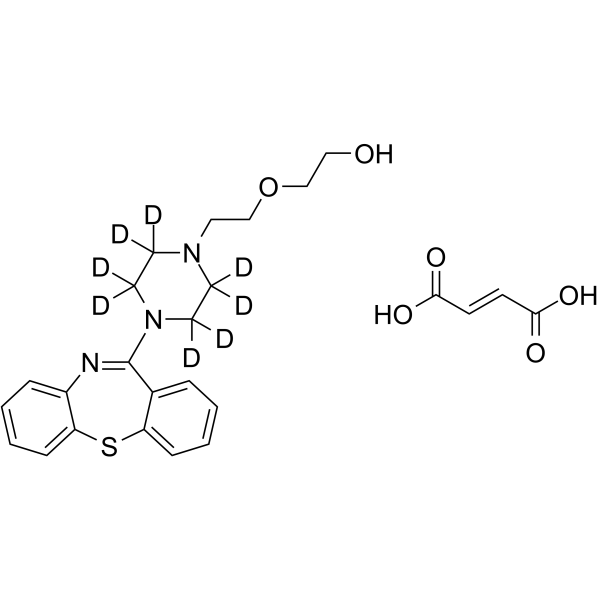 Quetiapine-d8 fumarate CAS No.1185247-12-4