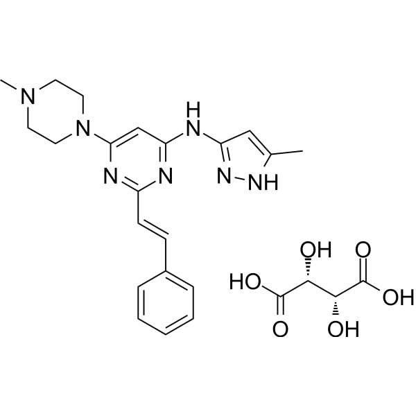 ENMD-2076 Tartrate CAS No.1453868-32-0