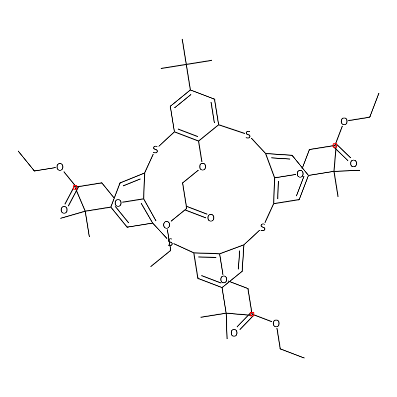 4-tert-Butyl-1-(ethoxycarbonylmethoxy)thiacalix[4]arene CAS No:210706-03-9