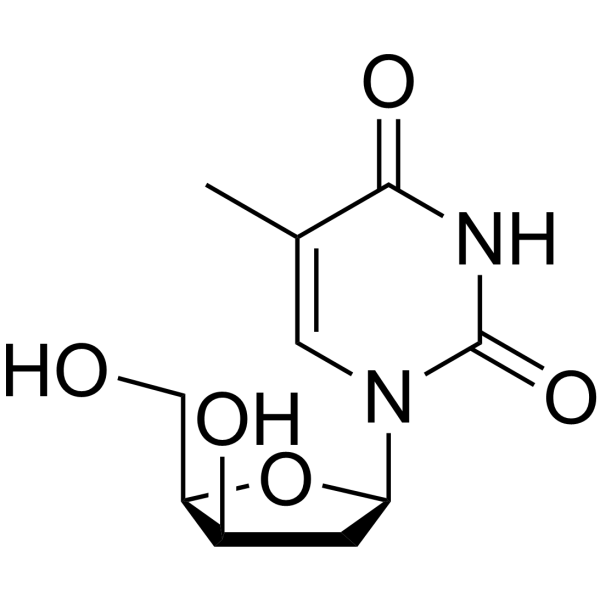 1-(2-Deoxy-β-D-threo-pentofuranosyl)thymine CAS No.16053-52-4