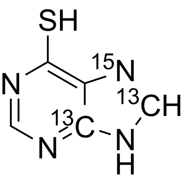 6-Mercaptopurine-13C2,15N CAS No.1190008-04-8