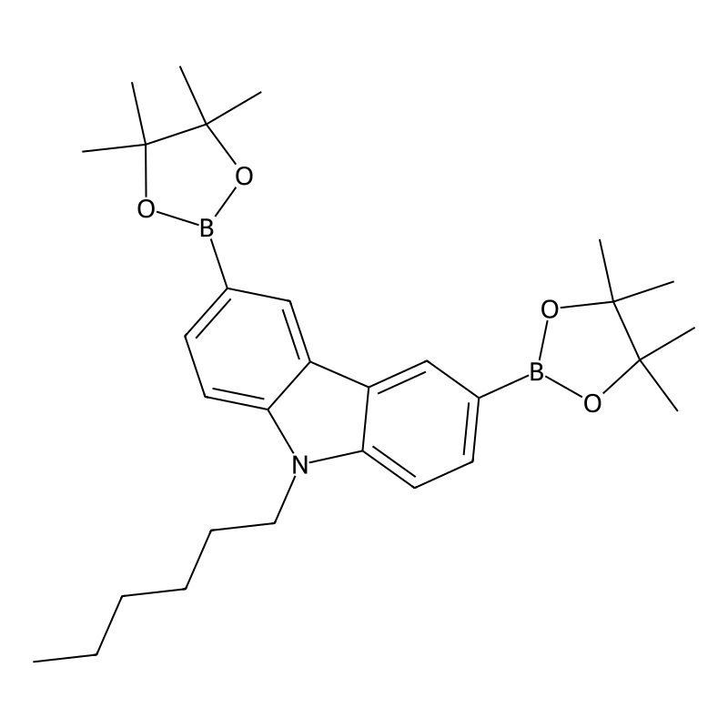 9-hexyl-3,6-bis(4,4,5,5-tetramethyl-1,3,2-dioxaborolan-2-yl)-9H-carbazole CAS No.:628336-95-8