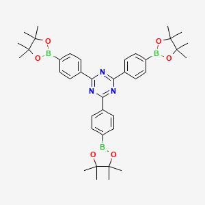 2,4,6-Tris(4-(4,4,5,5-tetramethyl-1,3,2-dioxaborolan-2-yl)phenyl)-1,3,5-triazine CAS No.:1447947-87-