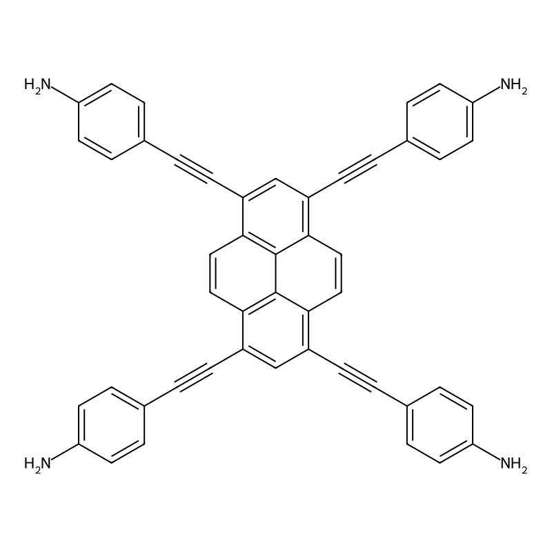 4,4,4,4-(Pyrene-1,3,6,8-tetrayltetrakis(ethyne-2,1-diyl))tetraaniline CAS No.:1404196-75-3