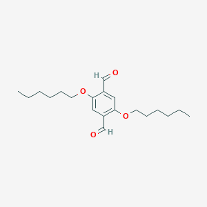 2,5-Bis(hexyloxy)-[1,1:4,1-terphenyl]-4,4-dicarbaldehyde CAS No.:474974-24-8