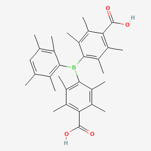 4,4-[(2,3,5,6-Tetramethylphenyl)boranediyl]bis(2,3,5,6-tetramethylbenzoic acid) CAS No.:1631143-54-8