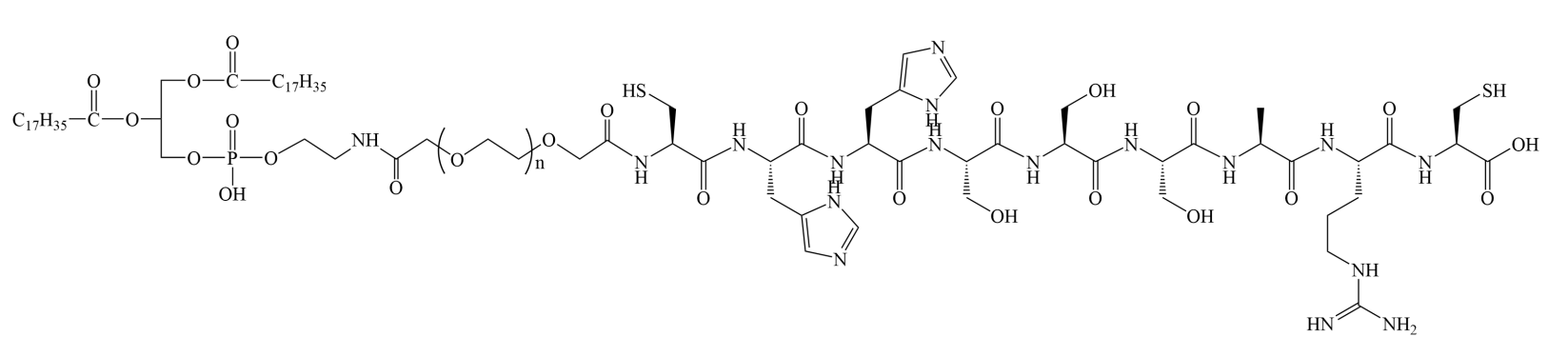 DSPE-PEG2000-MG1(C-HHSSSAR-C)