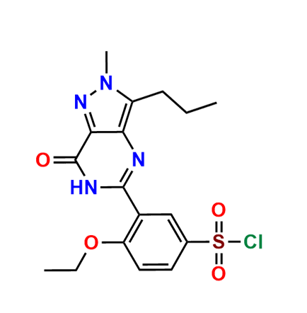 Demethylpiperazinyl Iso Sildenafil Sulfonyl Chloride  CAS:501120-42-9