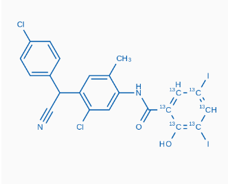 Closantel-13C6,CAS:1325559-20-3