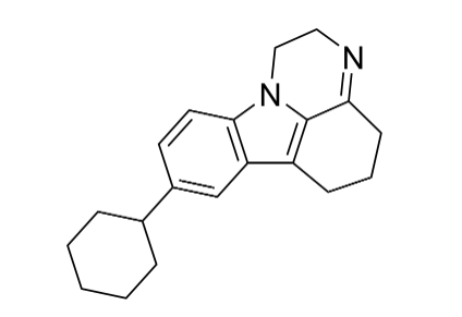 8-Cyclohexyl-2,4,5,6-tetrahydro-1H-pyrazino[3,2,1-jk]carbazole