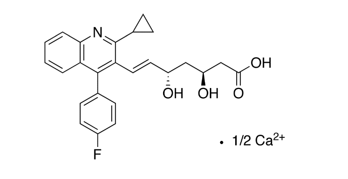 (3S,5S,6E)-7-[2-Cyclopropyl-4-(4-fluorophenyl)-3-quinolinyl]-3,5-dihydroxy-6-heptenoic Acid Calcium 