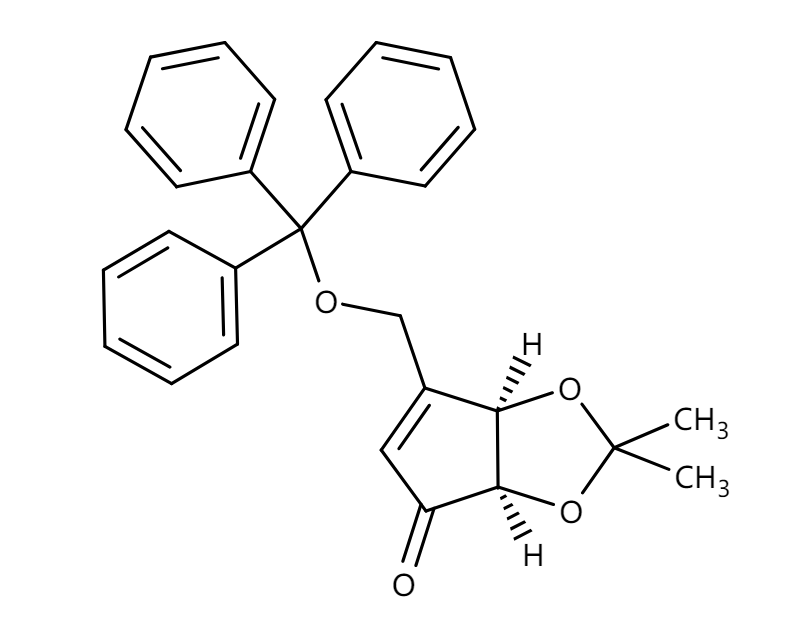 (3aR,6aR)-2,2-Dimethyl-6-((trityloxy)methyl)-3a,6a-dihydro-4H-cyclopenta[d][1,3]dioxol-4-one