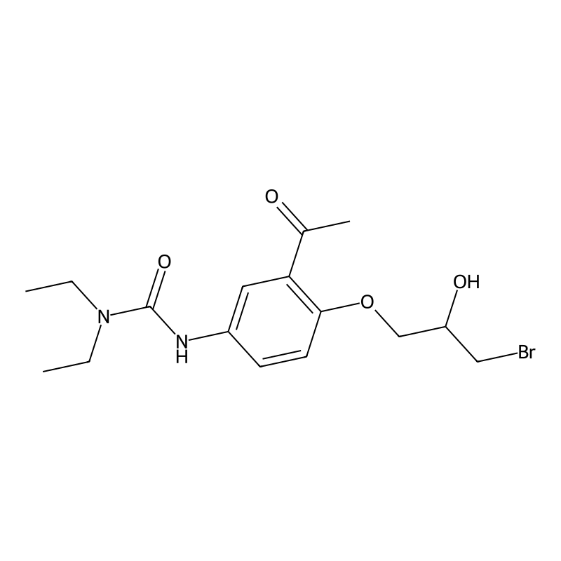 3-[3-Acetyl-4-(3-bromo-2-hydroxypropoxy)phenyl]-1,1-diethylurea CAS No.:85045-98-3