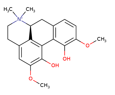 (+)-Magnoflorine iodide    CAS:4277-43-4