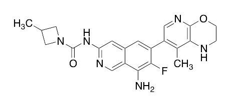 N-[8-Amino-6-(2,3-dihydro-8-methyl-1H-pyrido[2,3-b][1,4]oxazin-7-yl)-7-fluoro-3-isoquinolinyl]-3-met