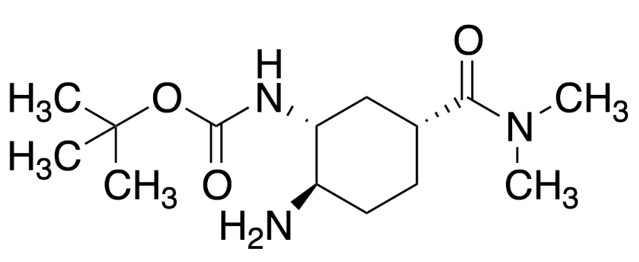 Tert-Butyl ((1R,2R,5R)-2-Amino-5-(dimethylcarbamoyl)cyclohexyl)carbamate    CAS:2081883-53-4