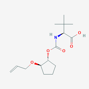 (S)-2-(((((1R,2R)-2-(allyloxy)cyclopentyl)oxy)carbonyl)amino)-3,3-dimethylbutanoic acid CAS:1365970-